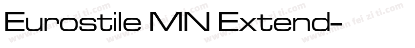 Eurostile MN Extend字体转换